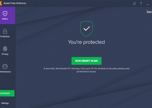 Avast Free Antivirus download screenshot