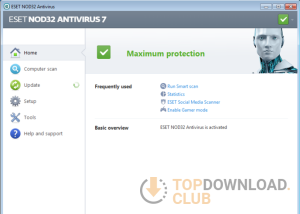 NOD32 Antivirus (64 bit) download screenshot