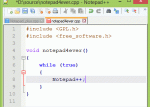 Notepad++ download screenshot