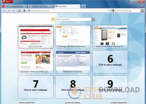 Opera download screenshot