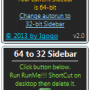 64 to 32 Sidebar 2.3 screenshot