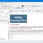 Alpha Journal Pro 6.0.3.0 screenshot