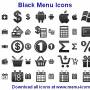 Black Menu Icons 2013.1 screenshot