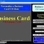Business Card CD, DVD Creator 3.0 screenshot