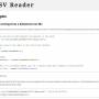 C# CSV Reader 1.0.0 screenshot