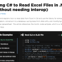 C# Read Excel File 2021.11.0 screenshot