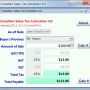 Canadian Sales Tax Calculator 4.4 screenshot