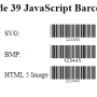 JavaScript Code 39 Generator 18.03 screenshot