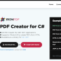 Create PDF in C# 2022.11.10347 screenshot