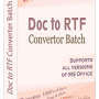 Doc to RTF Converter Batch 3.1.1.20 screenshot
