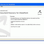 Document Recovery for SharePoint 1.0.0933 screenshot