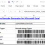 Excel Linear Barcode Generator 17.07 screenshot