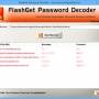 FlashGet Password Decoder 2.0 screenshot