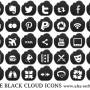 Free Black Cloud Icons 2013.2 screenshot