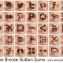 Free Bronze Button Icons 2013.1 screenshot