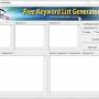 Free Keyword List Generator 1.3.3 screenshot