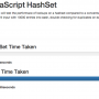 Javascript Hashset 1.0 screenshot
