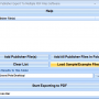 MS Publisher Export To Multiple PDF Files Software 7.0 screenshot