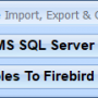 MS SQL Server Firebird Interbase Import, Export & Convert Software 7.0 screenshot