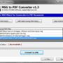 Outlook MSG to PDF Converter 3.0 screenshot