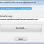 Outlook version detection tool 1.1 screenshot