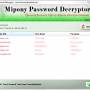 Password Decryptor for Mipony 4.0 screenshot