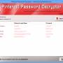 Pinterest Password Decryptor 5.0 screenshot