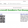 PrecisionID Data Matrix Barcode Fonts 2018 screenshot