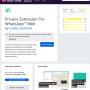 Privacy Extension For WhatsApp Web for Firefox 3.3.1 screenshot
