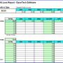 Profit Loss Report Spreadsheet 7.0 screenshot