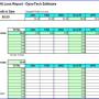 Profit Loss Report Spreadsheet 7.0 screenshot