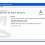 Recovery for ActiveDirectory 2.0.0939 screenshot