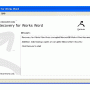 Recovery for Works 2010.1017 screenshot
