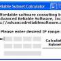 Reliable Subnet Calculator 1.1 screenshot