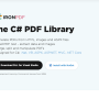 The C# PDF Library 2023.1.11416 screenshot