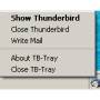 Thunderbird-Tray 1.2 screenshot