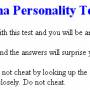 Tibetian Personality Test 1.0 screenshot