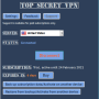 Top Secret VPN for Windows 1.4.6 screenshot