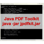 VeryUtils Java PDF Toolkit Command Line 2.7 screenshot