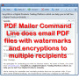 VeryUtils PDF Mailer Command Line 2.7 screenshot