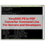 VeryUtils PS to PDF Converter Command Line 2.7 screenshot