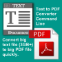 VeryUtils Text to PDF Converter Command Line 2.7 screenshot