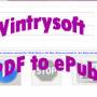 Wintrysoft PDF to ePub Converter 1.0 screenshot