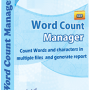 Word Count Manager 3.6.7.25 screenshot