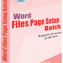 Word File Page Setup Batch 3.5.1.12 screenshot