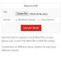 Word to PDF Converter 1.3 screenshot