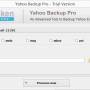 Yahoo backup Pro Software 1.0 screenshot