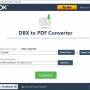 ZOOK DBX to PDF Converter 3.0 screenshot